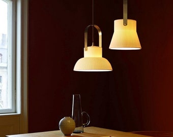 Retro messing hanglampen/keramische hanglampen/keukeneilandlampen/eetkamer hangende witte hanglampen/interieurontwerp/decor