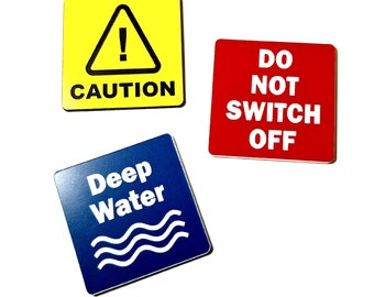 Engraved Plastic Labels - Square