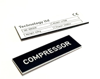 Engraved Plastic Labels - Rectangle