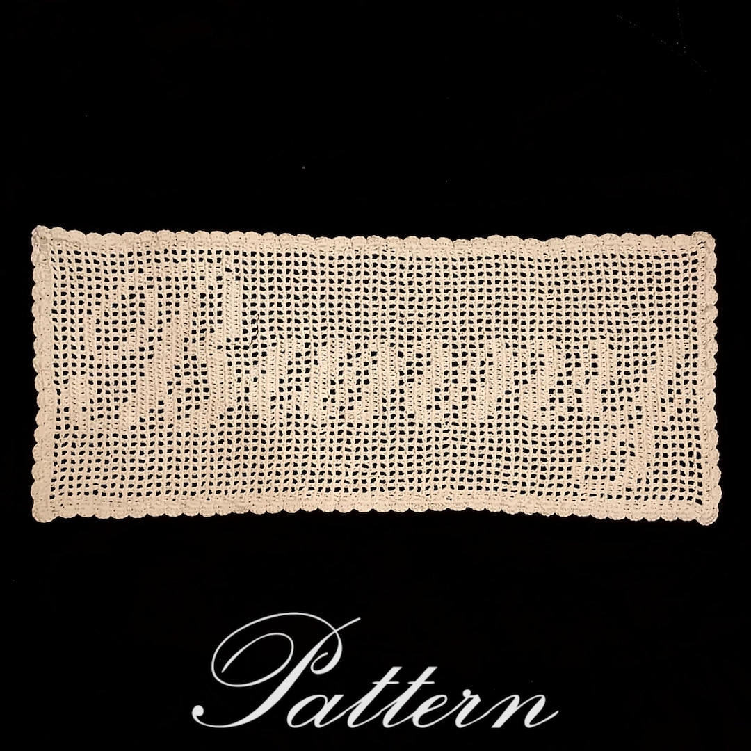 Bunny Filet Crochet Tapestry Pattern (PATTERN ONLY) - Etsy