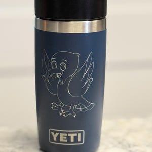 Yeti Rambler 12oz or 16oz Travel Bottle with Leakproof Commuter Cap - Customized - Laser Engraved bild 4