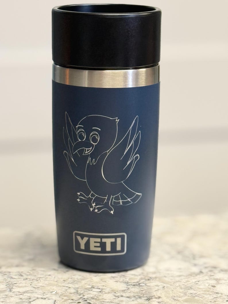 Yeti Rambler 12oz or 16oz Travel Bottle with Leakproof Commuter Cap - Customized - Laser Engraved bild 4
