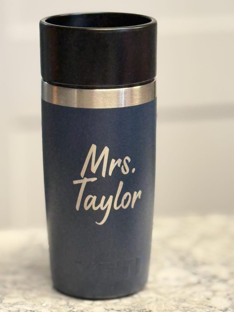 Yeti Rambler 12oz or 16oz Travel Bottle with Leakproof Commuter Cap - Customized - Laser Engraved bild 15