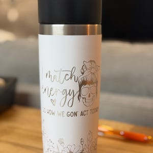 Yeti Rambler 12oz or 16oz Travel Bottle with Leakproof Commuter Cap - Customized - Laser Engraved bild 14