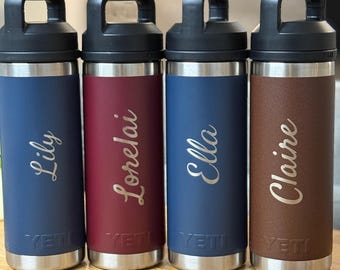Laser Engraved 18oz Yeti Rambler - with Chug Lid
