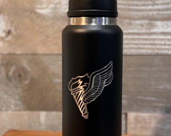 Army Pathfinder Torch and Soldier Name Laser Engraved Yeti Rambler - 26oz or 36oz