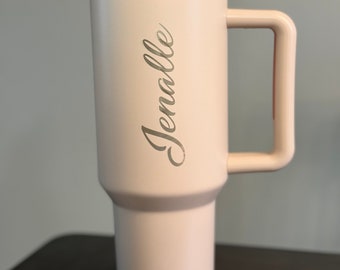 Custom laser engraved 40oz Tumbler, add your name, a logo or both!