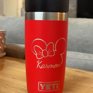 Yeti Rambler 12oz or 16oz Travel Bottle with Leakproof Commuter Cap - Customized - Laser Engraved bild 2