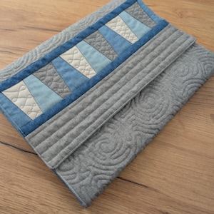 Borsa per tablet, trapuntata, borsa patchwork, custodia protettiva, borsa protettiva