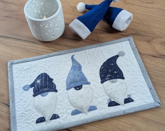 PDF Wichtel Tassenteppich, Weihnachten, Applikation Schnittmuster zum Ausdrucken