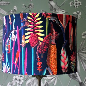 Handmade Velvet  Lampshade, Botanical Lampshade, Exotic Lampshade, Table Lampshade, Ceiling Lampshade, , Home Decor