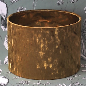 Handmade Gold  Crushed Velvet Lampshade, Table Lampshade, Ceiling Lampshade, Gold Mirror Lining Lampshade, Christmas Lampshade, Home Decor