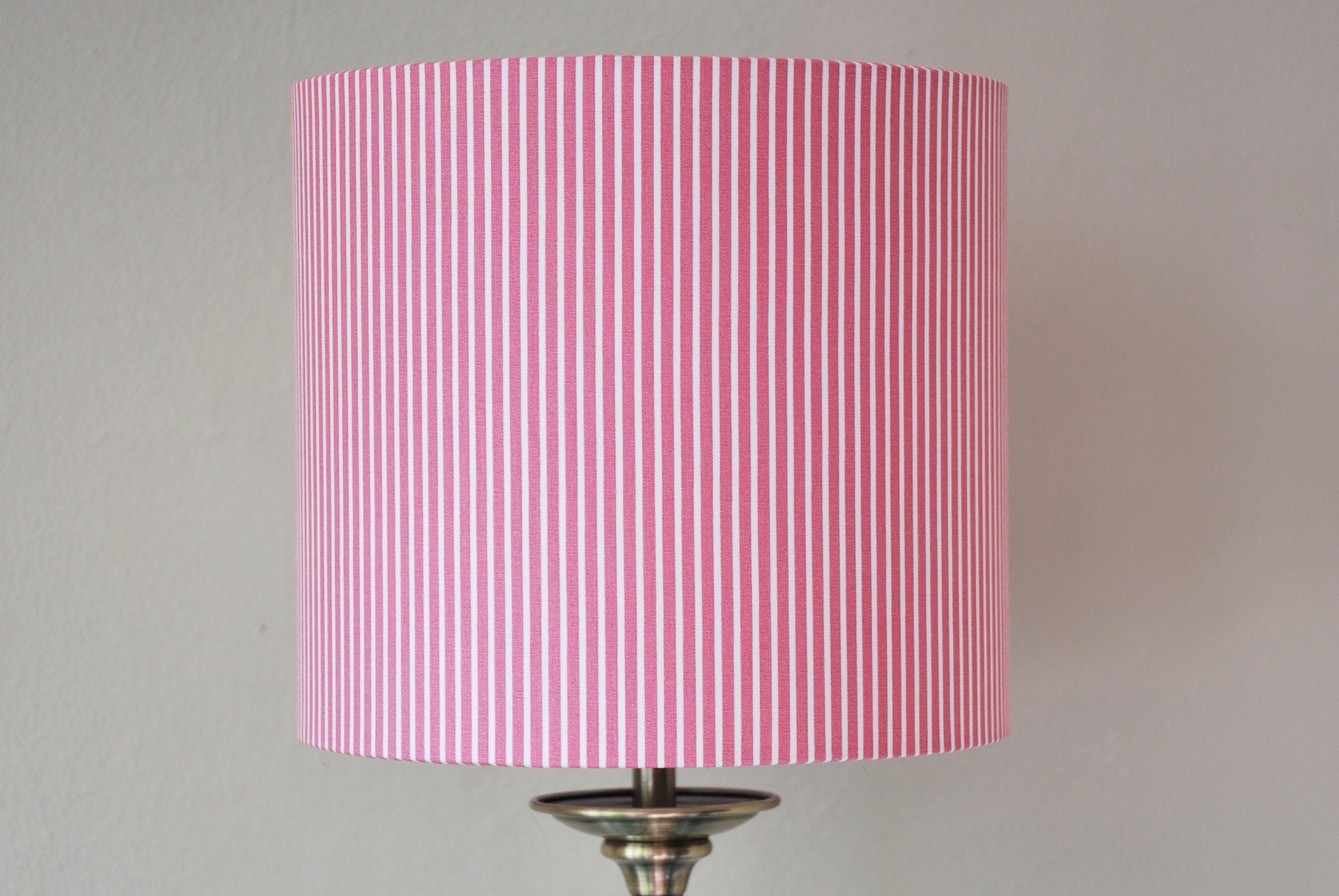 Handmade Striped Lampshade, Drum Lampshade, Table Lampshade, Ceiling ...