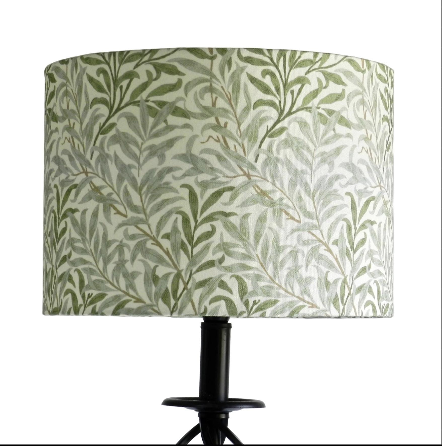 Abat-jour En Verre Vert Foncé De Lampe Table À Fleurs
