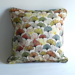 Ginkgo Leaves Cushion | Handmade Cushion Cover Colourful Ginkgo Leaves - Ginkgo Cushion Cover - Colourful Cushion Cover