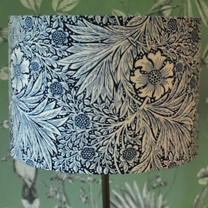 Handmade Lampshade, Table Lampshade, Ceiling Lampshade, Morris Print Lampshade, Blue and White Lampshade, Home Decor