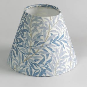William Morris Lampshade, Willow Bough Cotton Print Lampshade in Azure, Handmade Drum Lampshade, Home Decor