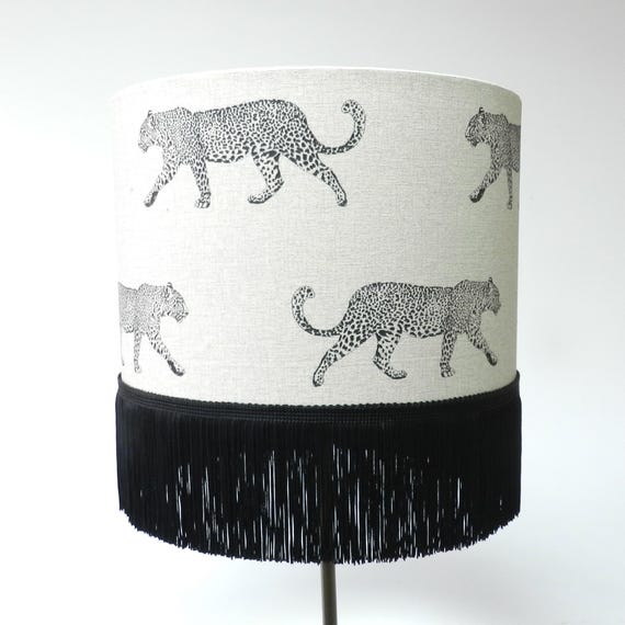 Leopard Drum Lampshade - Peach - Various Sizes Leopard Drum Lampshade - Peach - Various Sizes