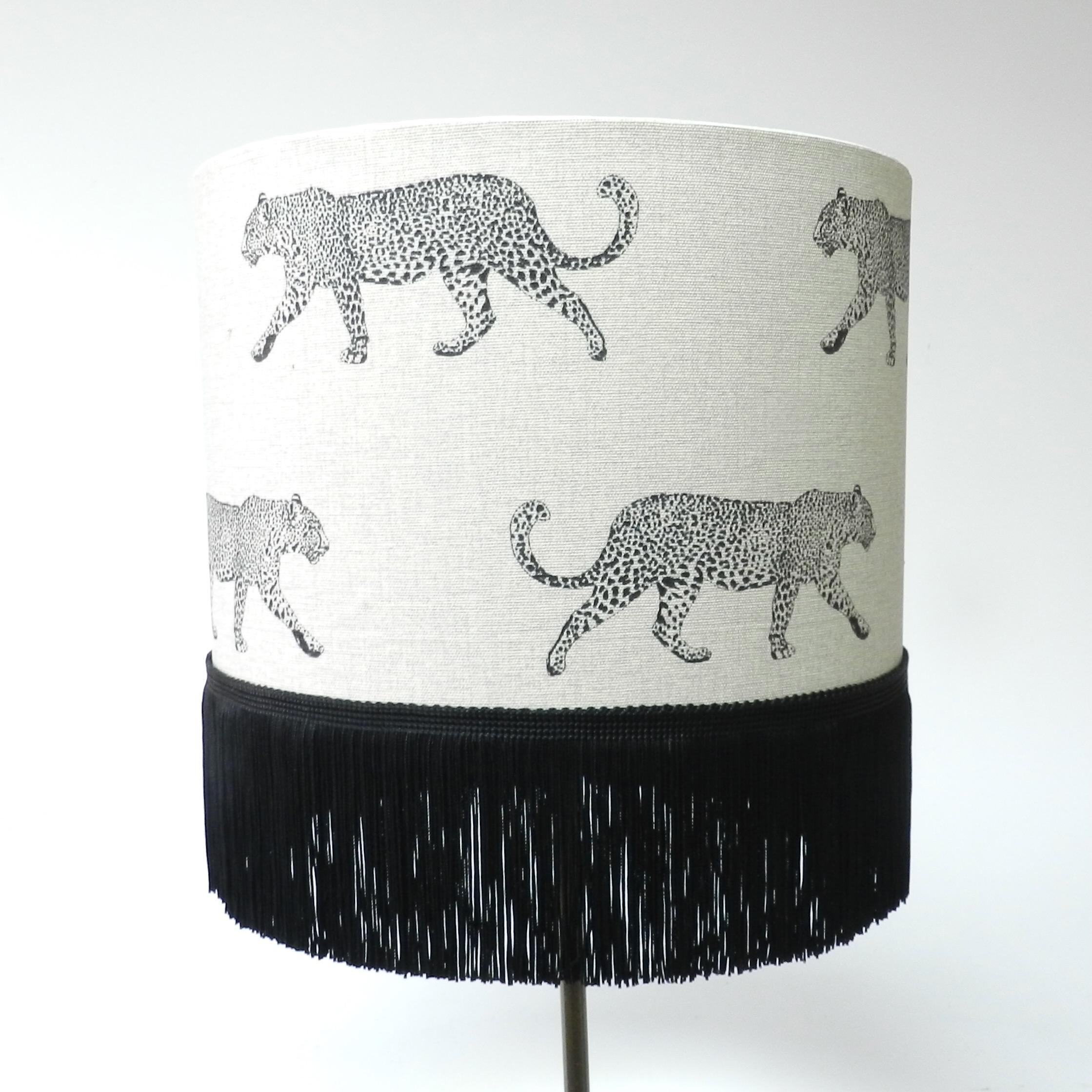 Leopard Drum Lampshade - Peach - Various Sizes Leopard Drum Lampshade - Peach - Various Sizes