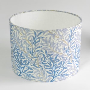 William Morris Lampshade, William Morris Bough Print Lampshade, Azure, Handmade Drum Lampshade, Home Decor