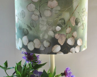 Handgefertigter Blumenlampenschirm, Honesty-Lampenschirm, Lunaria-Lampenschirm, Tisch- oder Pendellampenschirm, Wohnkultur
