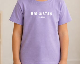 Simple & Stylish Big Brother/ Big Sister kids tee