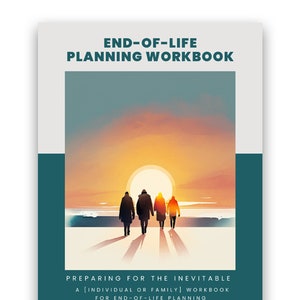 End of Life Digital Planner, printable planner, digital planner, funeral planner, family planner,  emergency planner, death planner,