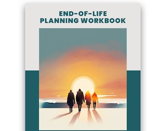 Ultimat planner för livets slutskede A5, nödplanerare, tänk om-planerare, planerare, arvsplanerare, dödsplanerare, efter att jag är borta, tryckt planerare