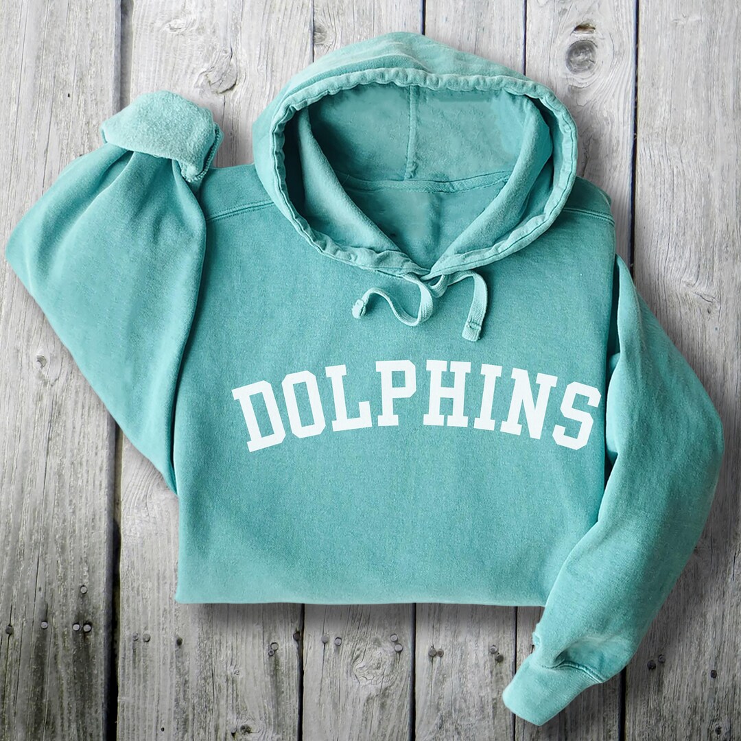 Comfort Colors Hoodie Dolphins Sweatshirt, Dolphins Hoody, Dolphins ...