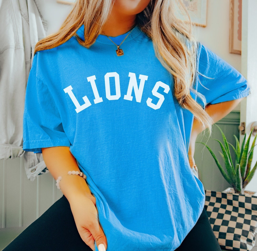 Comfort Colors Lions Shirt, Lions Tshirt, Lions T-shirt, Unisex Lions ...