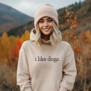 Bluza z kapturem Heavy Blend™ lubię psy, bluza z kapturem I like dogs, bluza z kapturem dla miłośników psów, bluza z kapturem dla przyjaciół zwierząt, swetry dla szczeniąt, prezent dla właścicieli psów