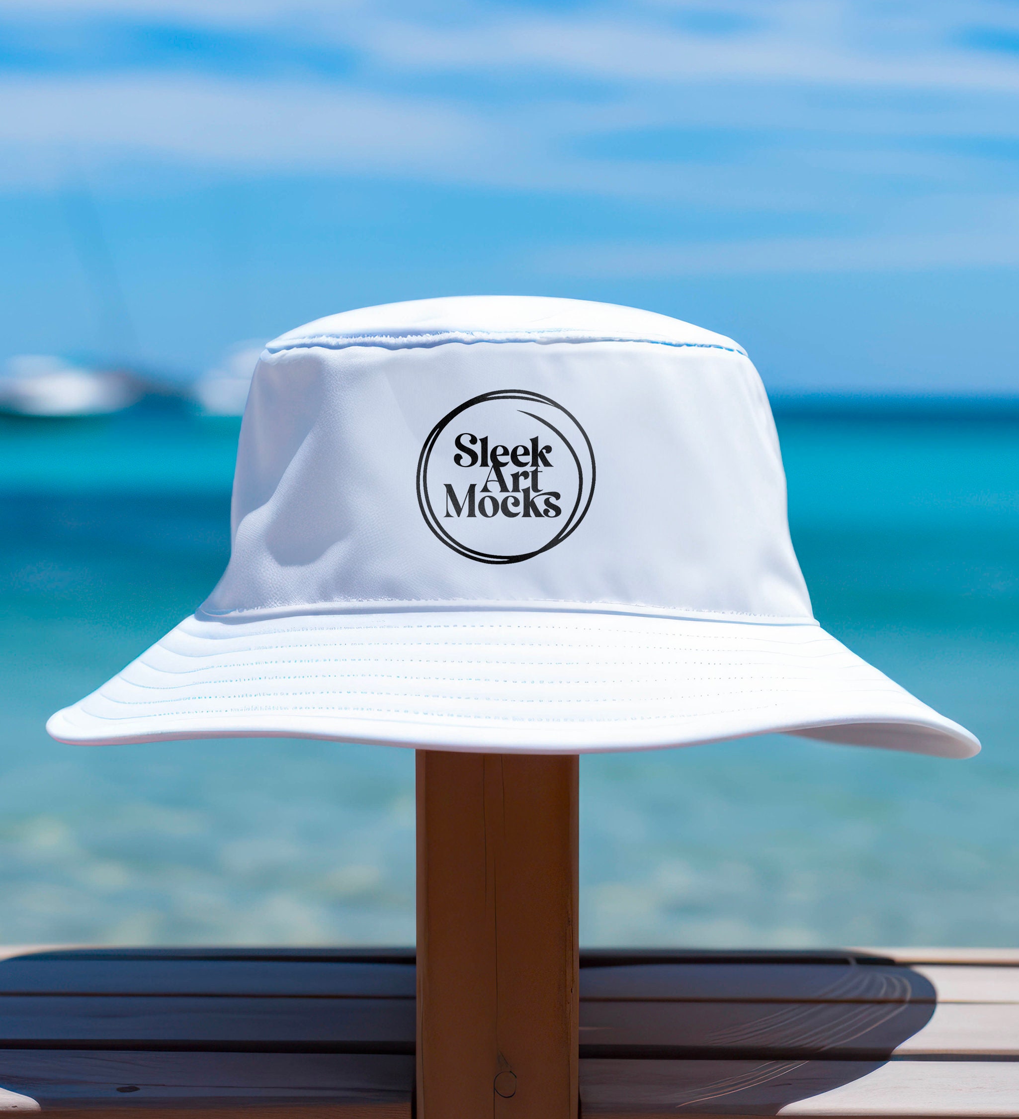 White Bucket Hat Mockup, Blank Hat Mockup, Bob Hat Mock, Unisex Hat
