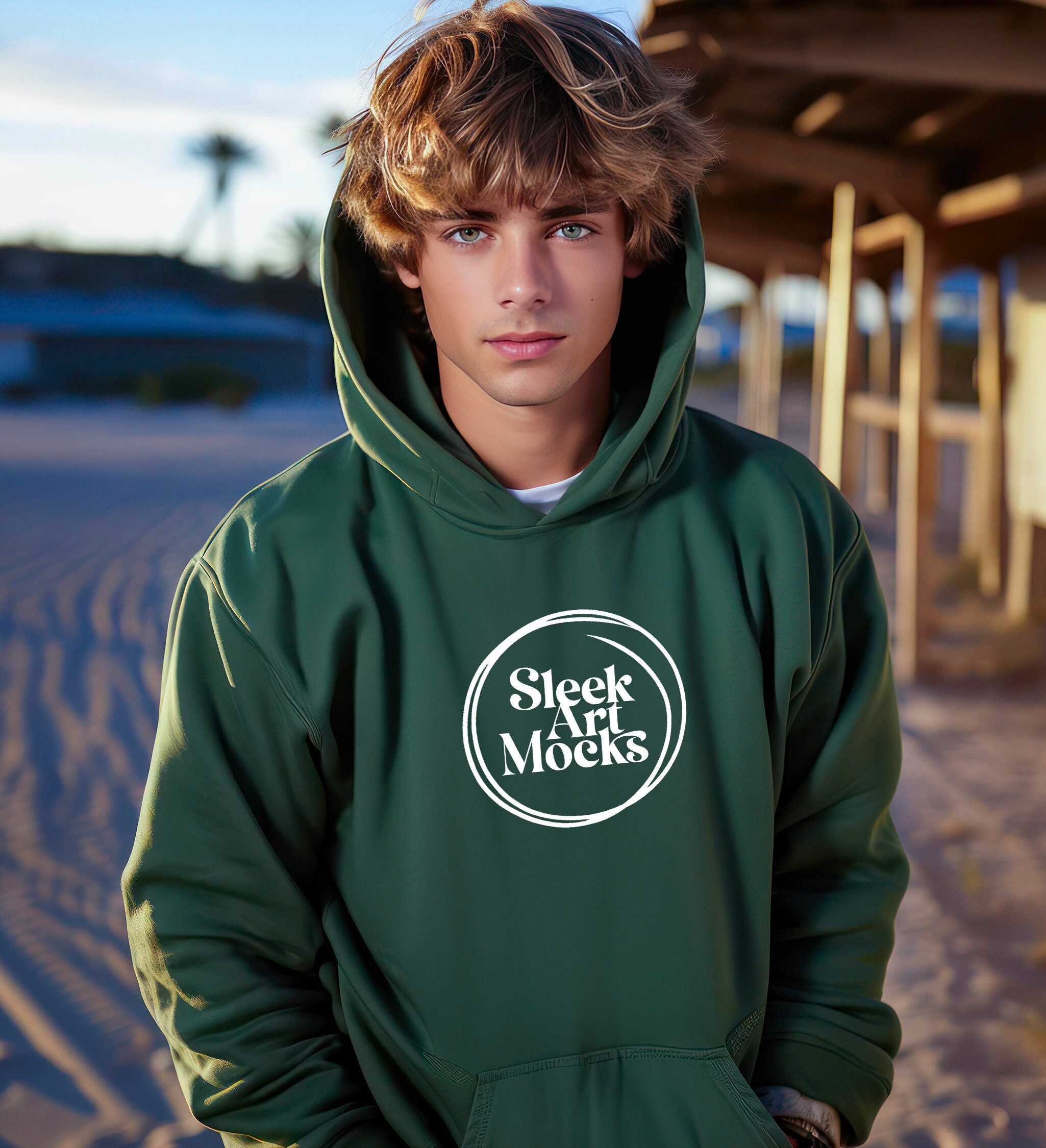 Dark Green Hoodie - Etsy