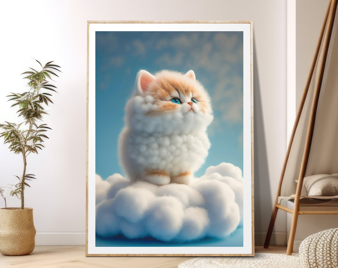 Kitten Wall Art, Baby Cat Print, Printable Wall Art, Cat Poster, Baby
