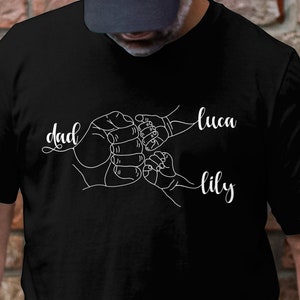 Customizable Father&#39;s Day T-Shirt, New Dad T-Shirt, Baby Dad T-Shirt, Dad Birthday Gift, Gift for Dad, Dad of Twins, New Dad Shirt, Newborn