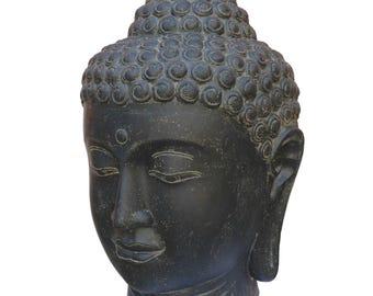 Stoneandstyle Buddha Statue Stehend XL – 50 Cm Hoch, 28 Kg, Frostfest – Für Garten, Terrasse & Wohnraum