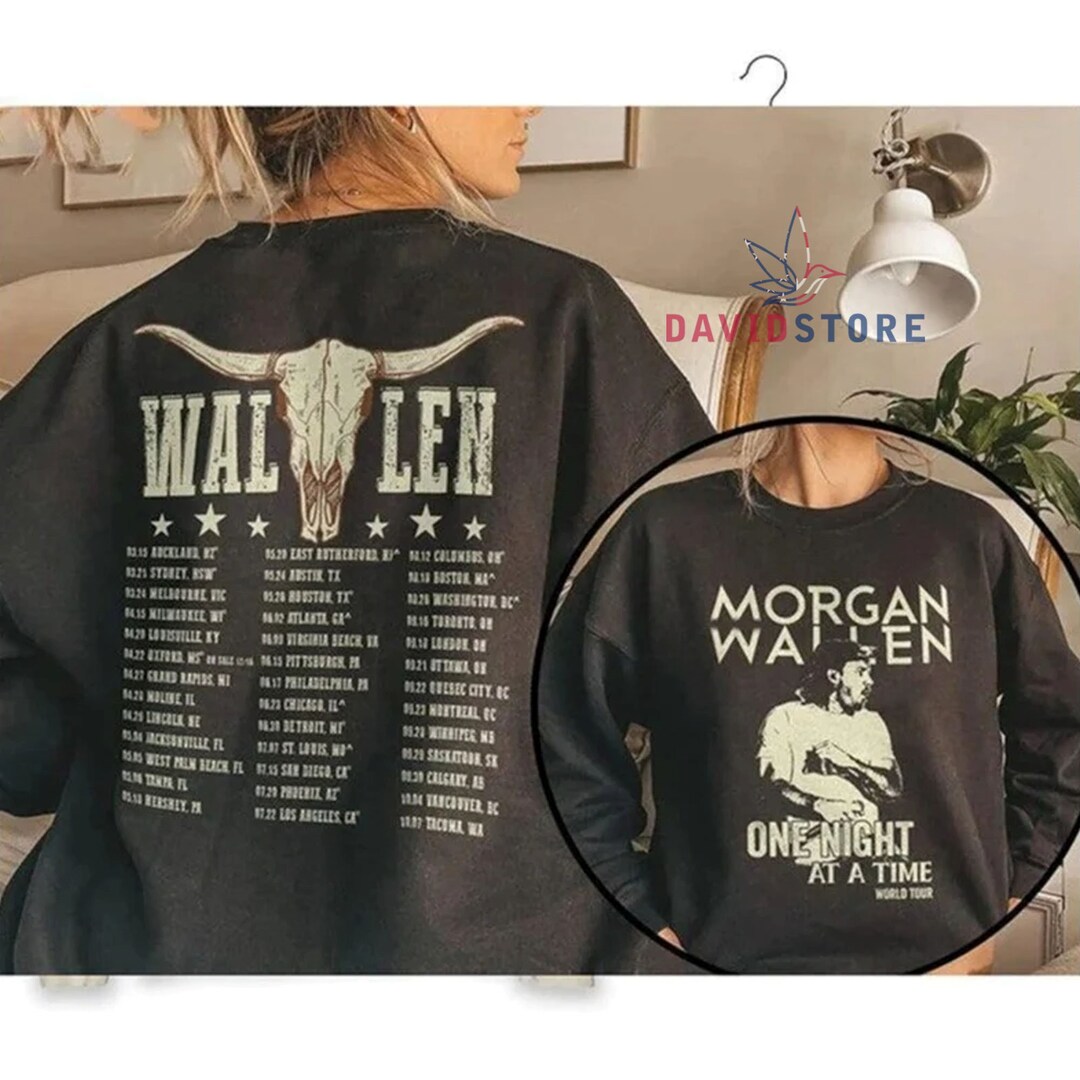 Wallen One Night at A Time Sweatshirt Wallen Tour 2023 Etsy