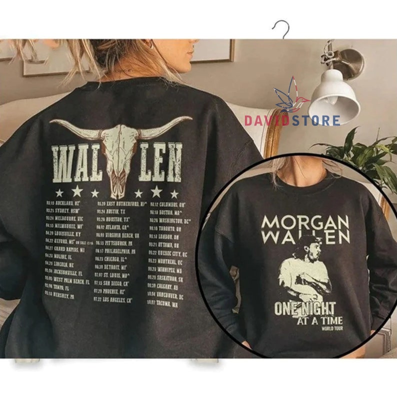 Wallen One Night at A Time Sweatshirt Wallen Tour 2023 Etsy