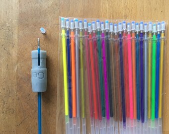 Pen adapter for gel pens Cricut Maker, Explore, Air/2 - incl. 25 pens
