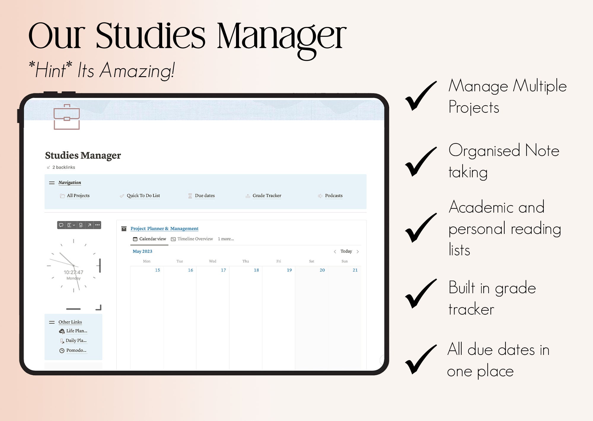 Notion Life Planner Template All in One Planner Digital - Etsy