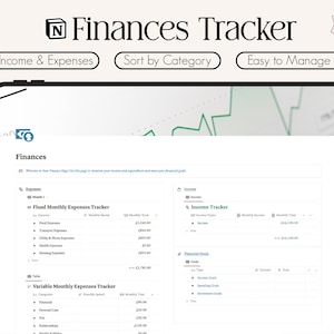 Personal Finance Tracker | Tracking Income, Spending and Investments on Notion! | Budget tracking and Detailed expenses Notion Template