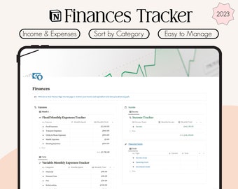 Personal Finance Tracker | Tracking Income, Spending and Investments on Notion! | Budget tracking and Detailed expenses Notion Template
