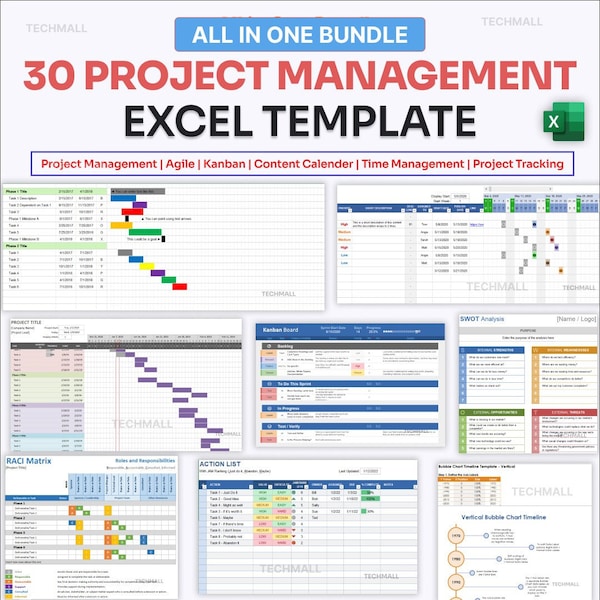30 modelli Excel di gestione dei progetti per Agile, pianificazione, monitoraggio e altro