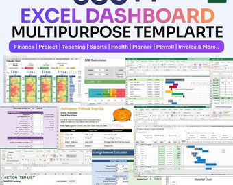 380+ Excel Dashboard Bundle Collection | Business, Finance, Planner & More