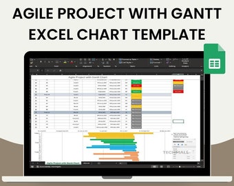 Agile Project Gantt Chart Excel Template: Customizable Project Management