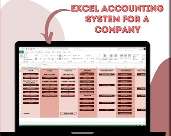 Advanced Excel Business Accounting Template - User-Friendly, Efficient, & Visually Engaging