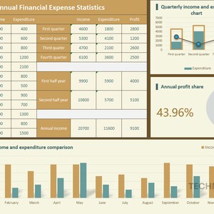 30 Comprehensive Income & Expense Excel Templates | Easy Edit - Etsy