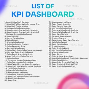 50 Excel Sales Report Templates: Analysis Dashboard (A4) image 2