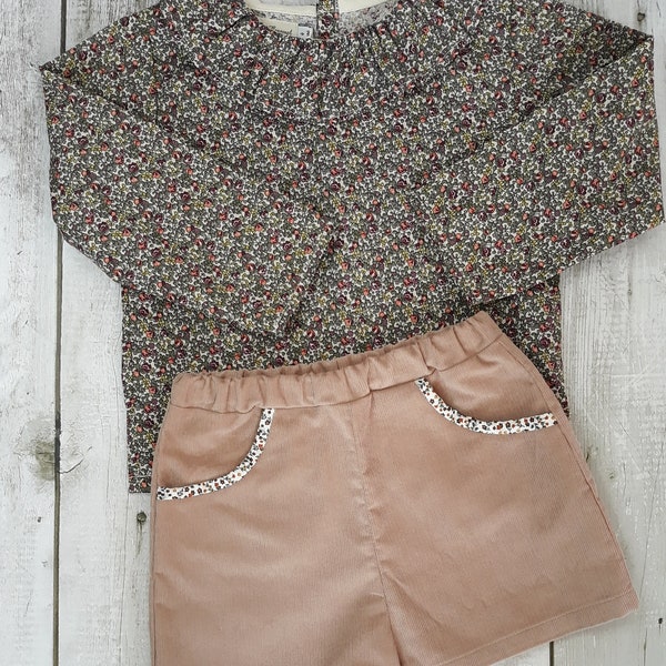 Short en velours