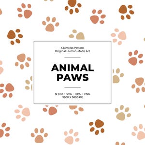 Söta djurtassavtryck sömlösa mönster - hund- och katttassdesign
